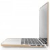 Macbook Pro 15" with Retina Display (Model : A1398) - 2 in 1 Clear Matte Soft-Touch Plastic Hard Case Cover and Silicone Keyboard Cover - Gold